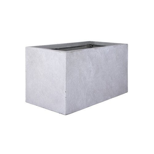 Fibre Clay Bak Rechthoek 80 X 37 X 37 Cm Lichtgrijs - afbeelding 2