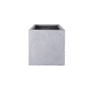 Fibre Clay Bak Rechthoek 80 X 37 X 37 Cm Lichtgrijs - afbeelding 3