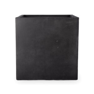 Fibre clay bak vierkant 40 x 40 x 40 cm Black - afbeelding 1