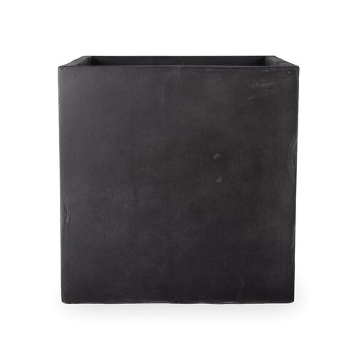 Fibre clay bak vierkant 50 x 50 x 50 cm Black - afbeelding 1