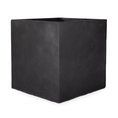 Fibre clay bak vierkant 50 x 50 x 50 cm Black - afbeelding 2