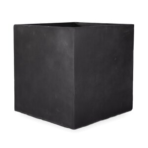 Fibre clay bak vierkant 50 x 50 x 50 cm Black - afbeelding 2