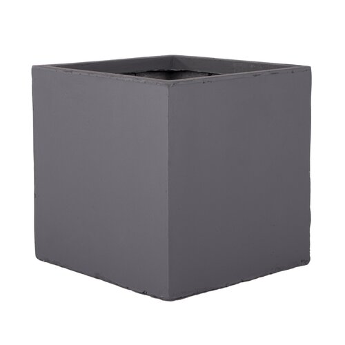 Fibre clay bak vierkant 50 x 50 x 50 cm Dark grey - afbeelding 2