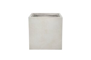 Fibre Clay Bak Vierkant 60 X 60 X 60 Cm Beige