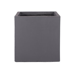 Fibre clay bak vierkant 60 x 60 x 60 cm Dark grey - afbeelding 1