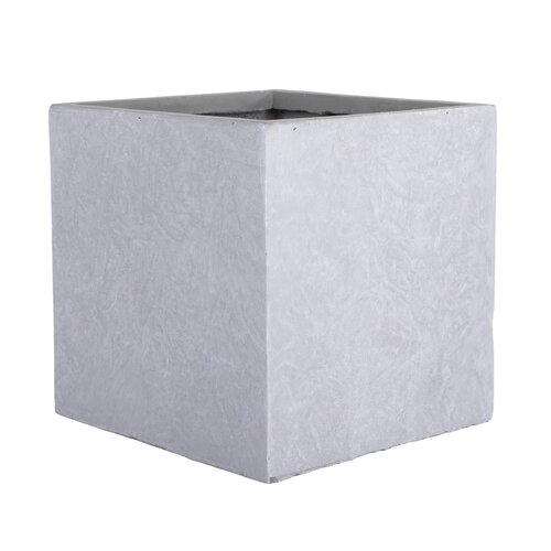 Fibre Clay Bak Vierkant 60 X 60 X 60 Cm Lichtgrijs - afbeelding 2