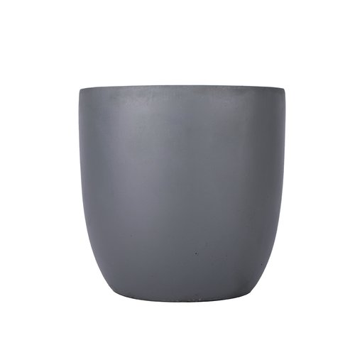 Fibre clay pot 28x28x27 - Donkergrijs