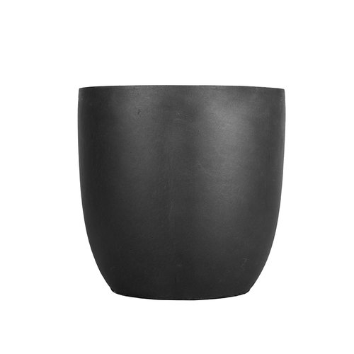 Fibre clay pot 28x28x27 - Zwart