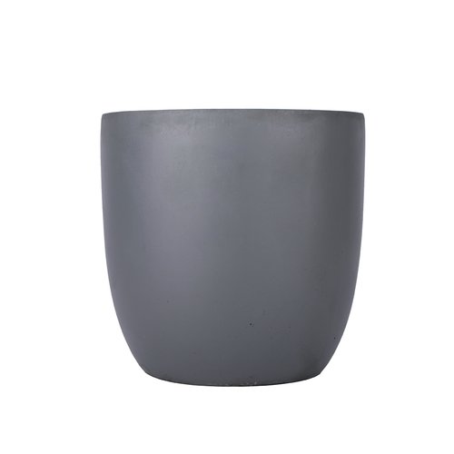 Fibre clay pot 52x52x50 - Donkergrijs