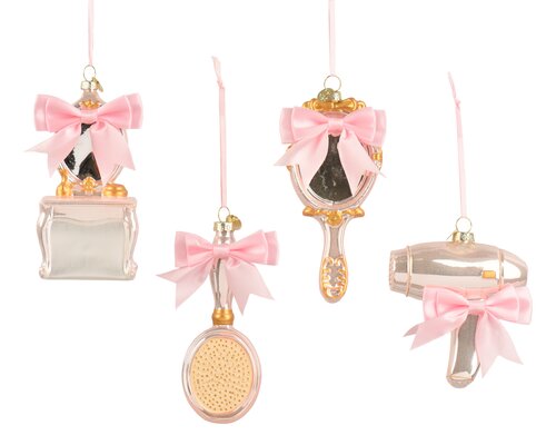Figuur glas - L6,5xH14,5cm Roze - 4 Varianten - afbeelding 1