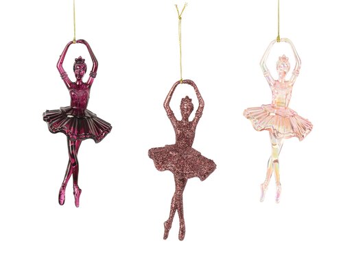 Figuur kunststof - B7,5xH18cm Roze - 3 Varianten