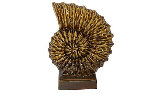 Figuur Schelp Milo geel D20x10 H26