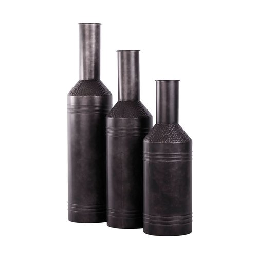 Fles Metaal Rustique Black - H 57 x D 18 cm - afbeelding 2