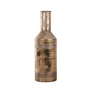 Fles Metaal White Gold - H 57 x D 18 cm - afbeelding 1