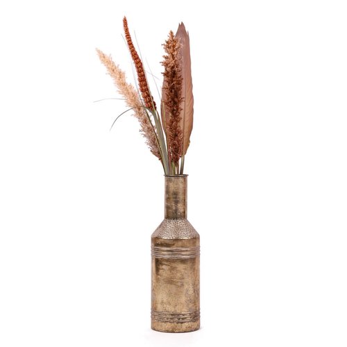 Fles Metaal White Gold - H 57 x D 18 cm - afbeelding 2