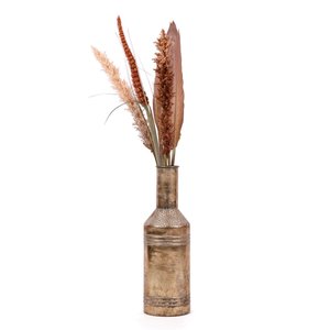 Fles Metaal White Gold - H 57 x D 18 cm - afbeelding 2