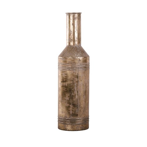Fles Metaal White Gold - H 68 x D 18 cm - afbeelding 1