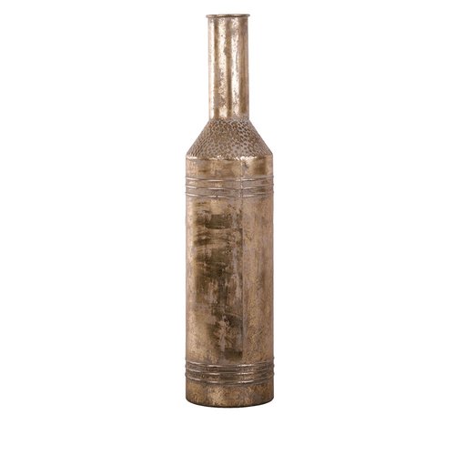 Fles Metaal White Gold - H 79 x D 18 cm - afbeelding 1