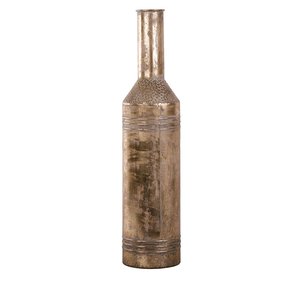 Fles Metaal White Gold - H 79 x D 18 cm - afbeelding 1