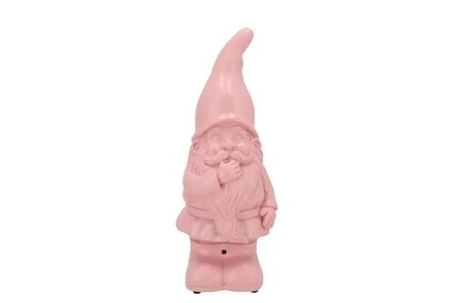 Flirty Jasper Tuinkabouter lichtroze met geluid - H 27 x B 11 x D 10 cm - afbeelding 1
