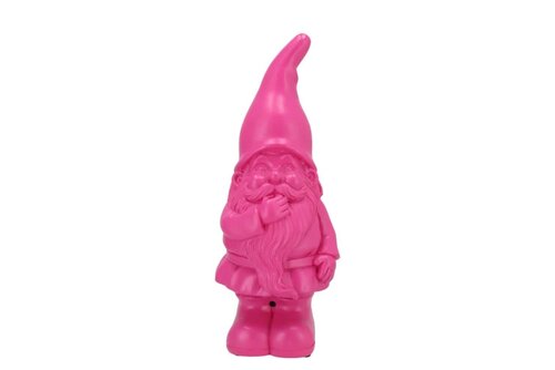 Flirty Jasper Tuinkabouter roze met geluid - H 27 x B 11 x D 10 cm - afbeelding 1