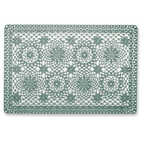 Floral placemat 30 x 45 cm sage