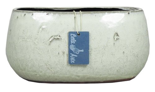 Floran Ovaal jemen 27.5x16x13cm wit