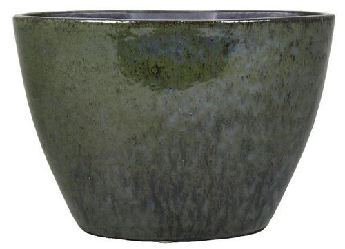 Floran Ovaal mason 32x15x22cm groen/blauw