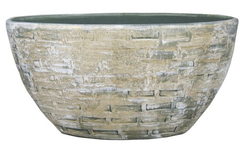 Floran Ovaal steef 49x20x25cm creme groen
