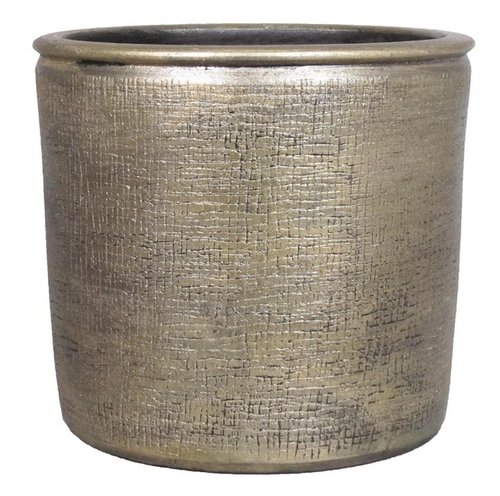 Floran Pot ancora d34 h31cm industrieel goud