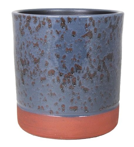 Floran Pot lauren d28 h28cm blauw