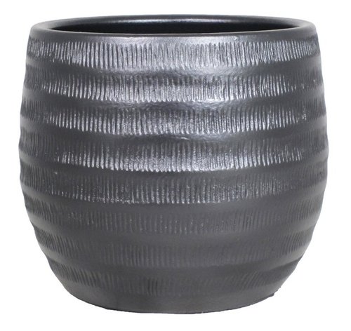 Floran Pot lena d24 h21cm zwart mat