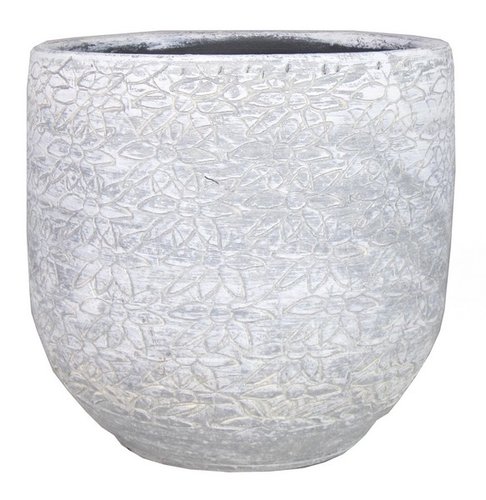 Floran Pot liset d32/35 h32cm grijs