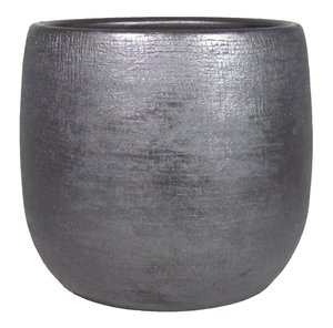 Bloempot mira industrieel zwart - D 34 x  H 31 cm