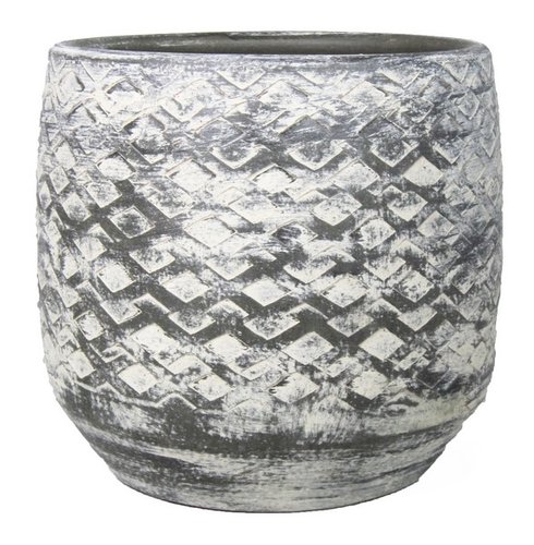 Floran Pot noor d23/24 h22.5cm cement