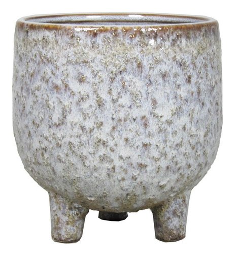 Floran Pot op voet sierra d15 h15cm living grijs es/12