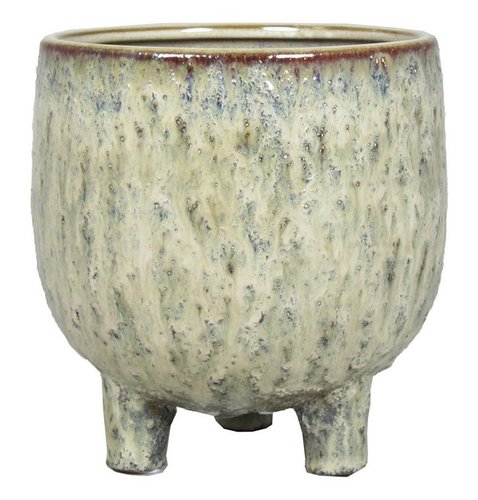 Floran Pot op voet sierra d18.5 h18.2cm creme es/15