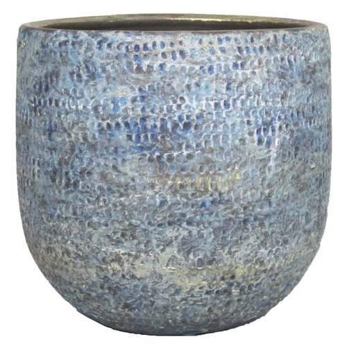 Floran Pot thijs d27/29 h27cm blauw
