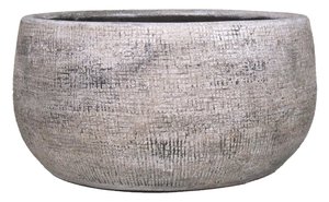 Floran Schaal mira d34 h15cm industrieel wit