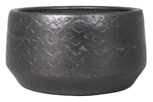 Floran Schaal noor d27/29 h14cm industrieel zwart