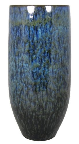 Floran Vaas mason d18 h35cm groen/blauw