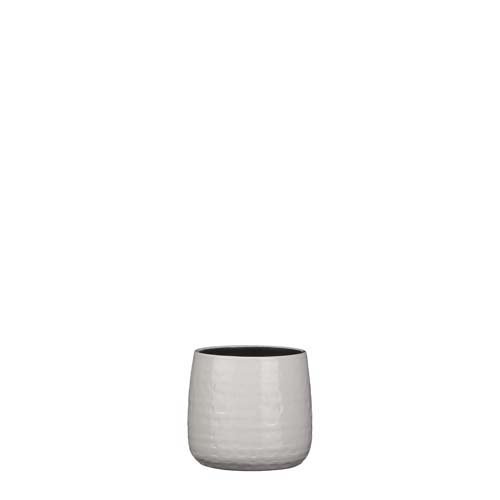 Floyd pot rond wit - h13xd15cm