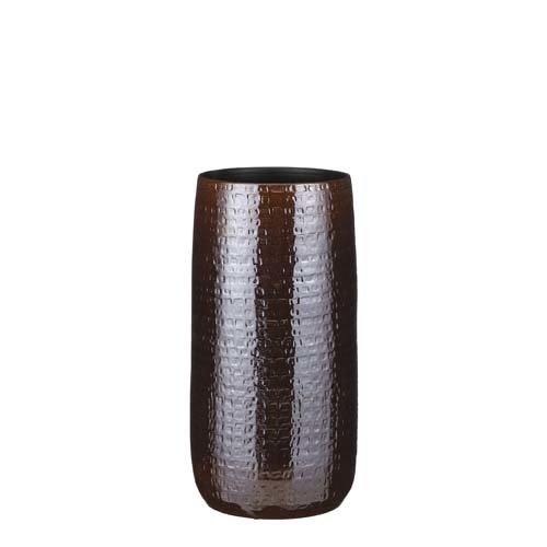 Floyd vaas rond bruin - h50xd25cm