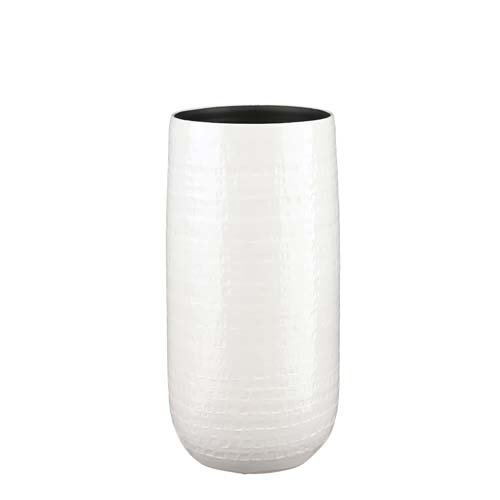 Floyd vaas rond wit - h50xd25cm