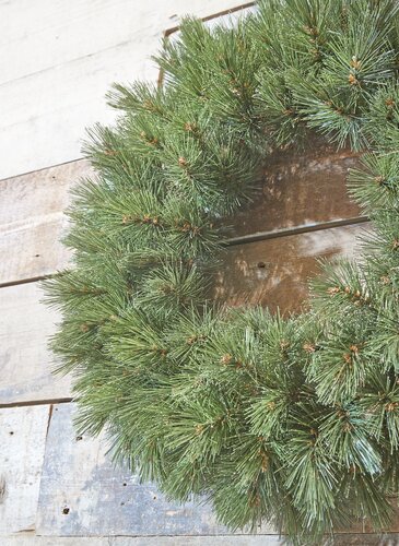 Forest Frosted krans green - d90cm - afbeelding 4