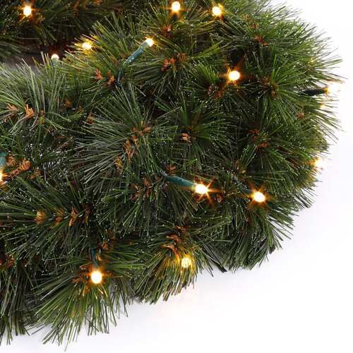 Forest Frosted krans led green - d90cm - afbeelding 2