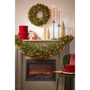 Triumph Forest Frosted krans LED groen - D 45 cm - afbeelding 4