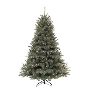 Triumph Tree Forest Frosted LED kunstkerstboom LED blauw - H 230 x D 157 cm