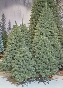 Forest Frosted x-mas tree green - 942 tips - H 185 x D 130 cm - afbeelding 3
