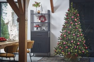 Forest Frosted x-mas tree green - 942 tips - H 185 x D 130 cm - afbeelding 4